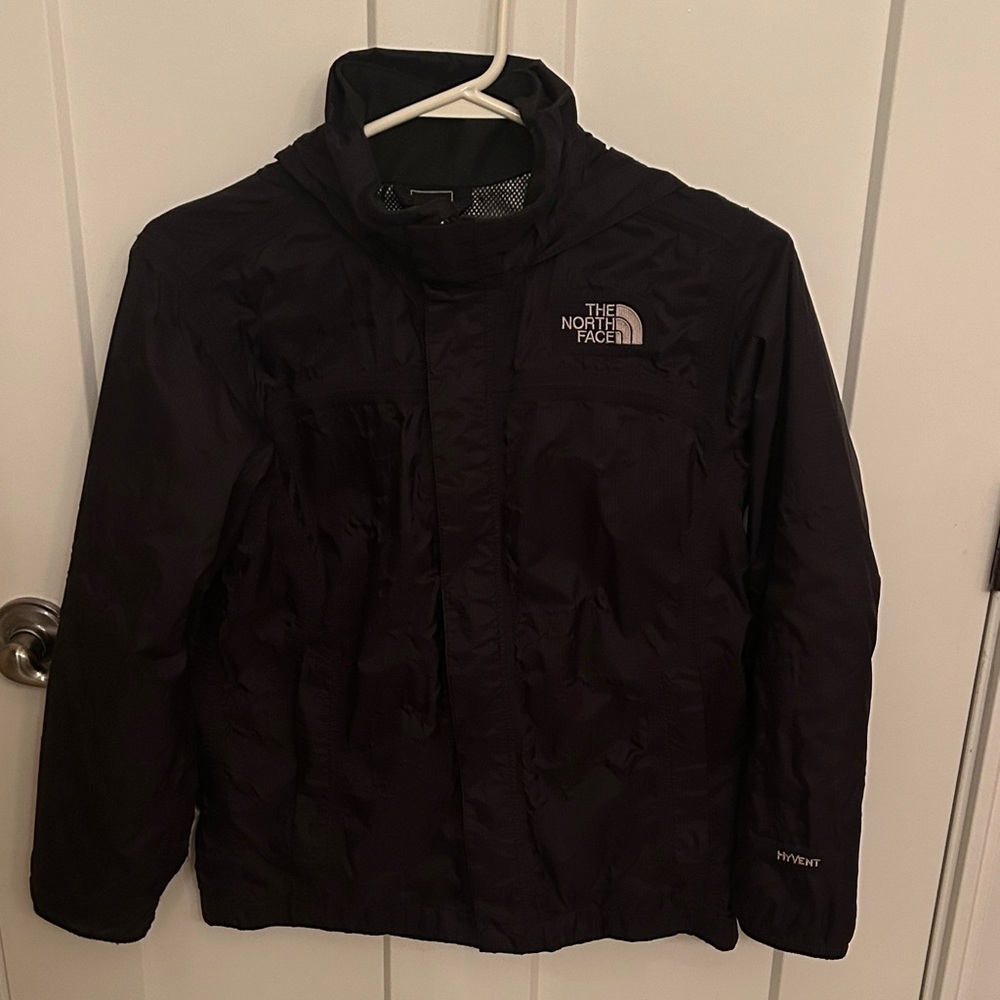 The North Face Boys’ Black Hooded Jacket, size 10-12
